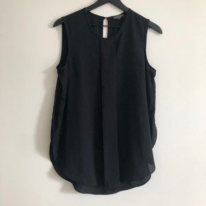 Vince Camuto Black Sleeveless Blouse, Small